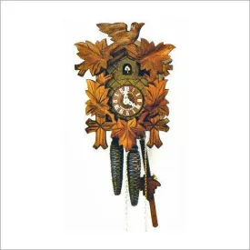 13" Almond Colored Eight Day Black Forest German Cuckoo Clock