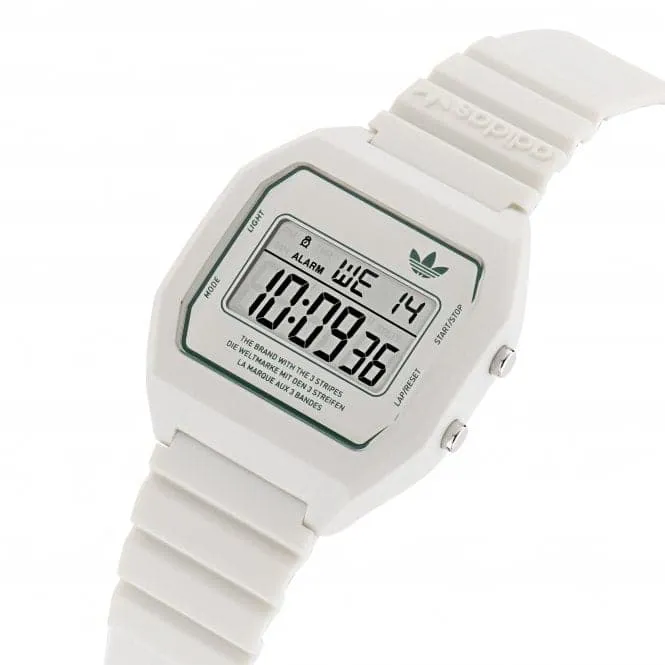 Adidas Unisex Digital Two White Watch AOST23557