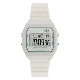 Adidas Unisex Digital Two White Watch AOST23557