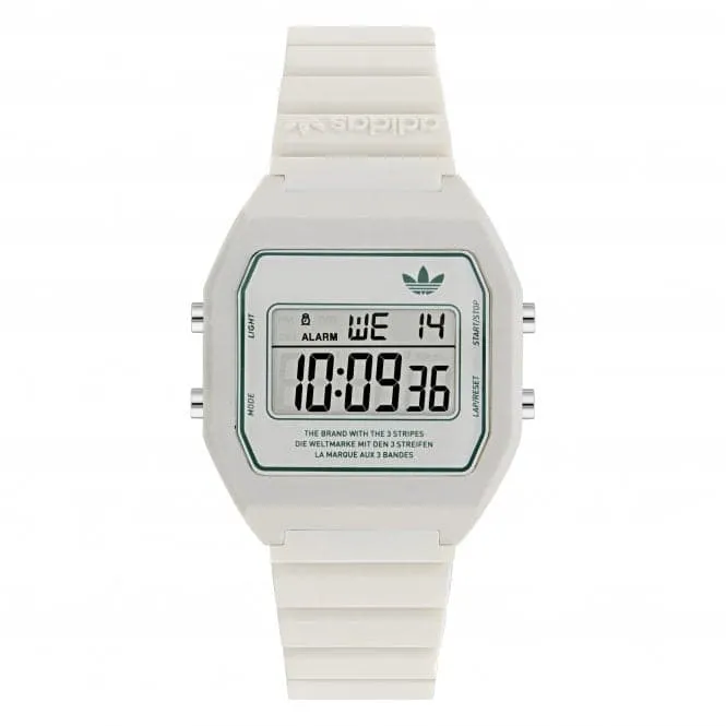 Adidas Unisex Digital Two White Watch AOST23557