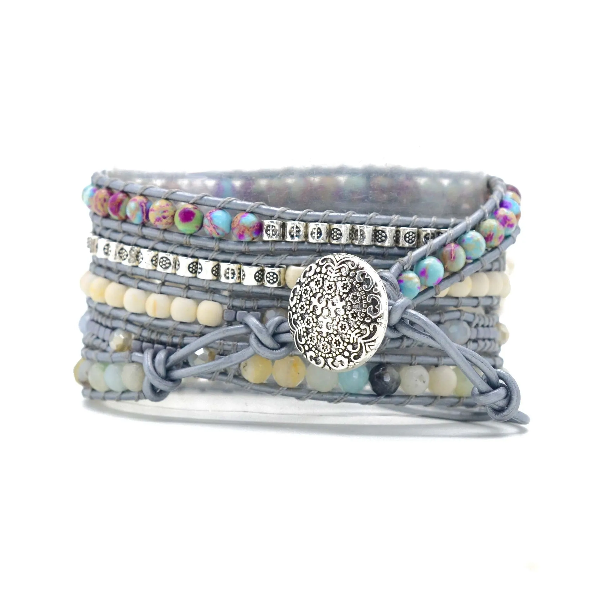 Agape Silver Bohemian Wrapsody Bracelet Band For Apple Watch