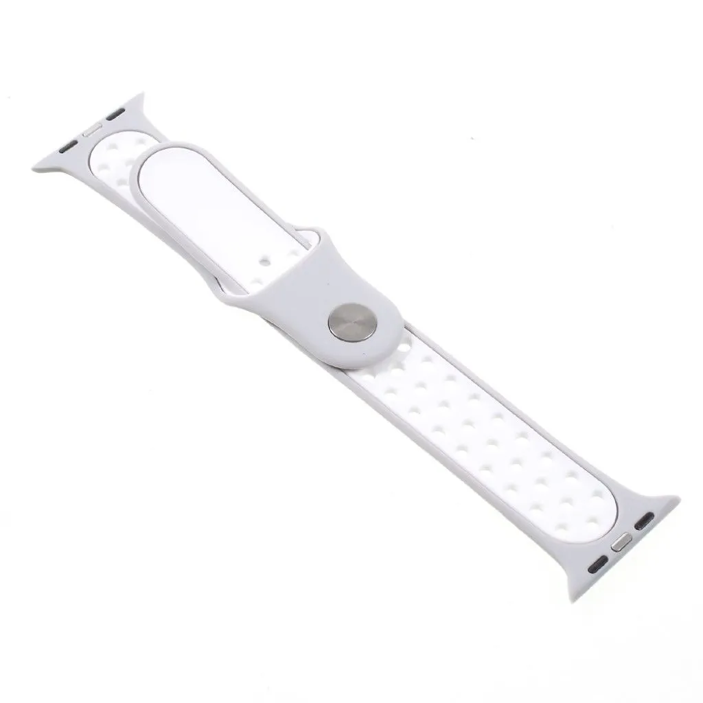 Apple Watch 42mm hollowing soft silicone watchband - Grey