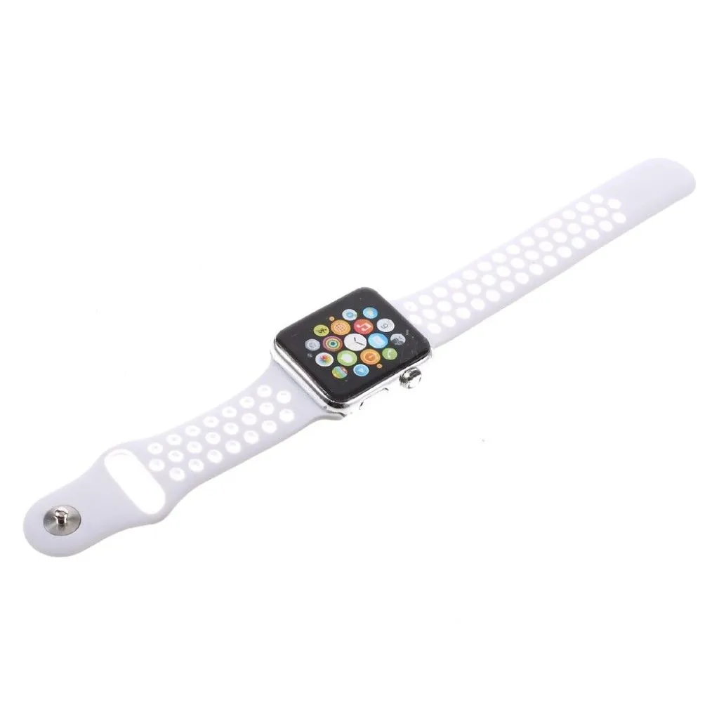 Apple Watch 42mm hollowing soft silicone watchband - Grey