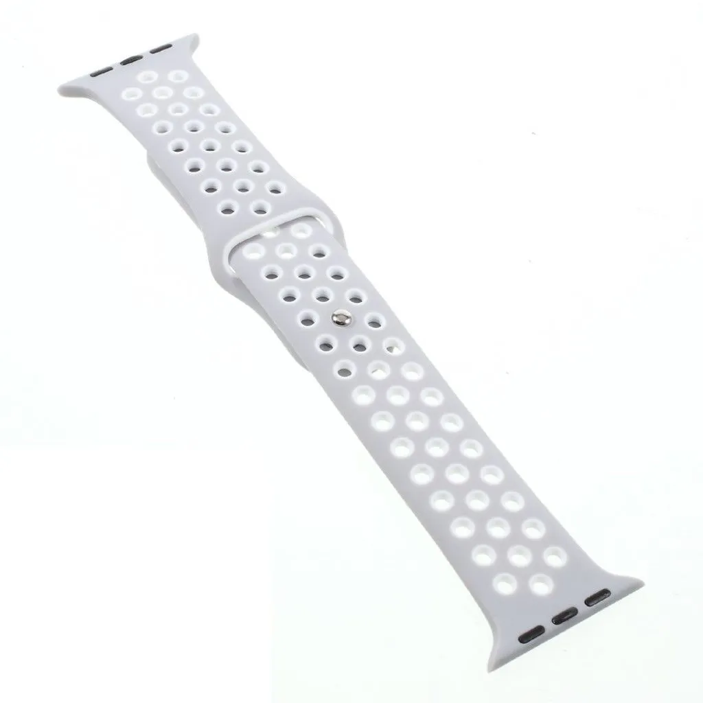 Apple Watch 42mm hollowing soft silicone watchband - Grey