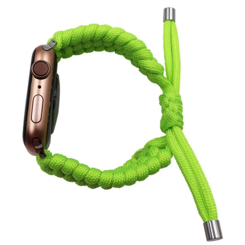 Apple Watch (45mm) braided nylon watch strap - Green