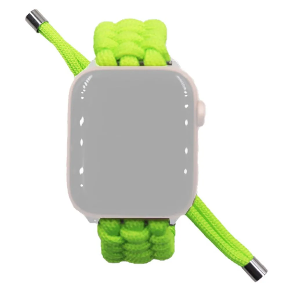 Apple Watch (45mm) braided nylon watch strap - Green