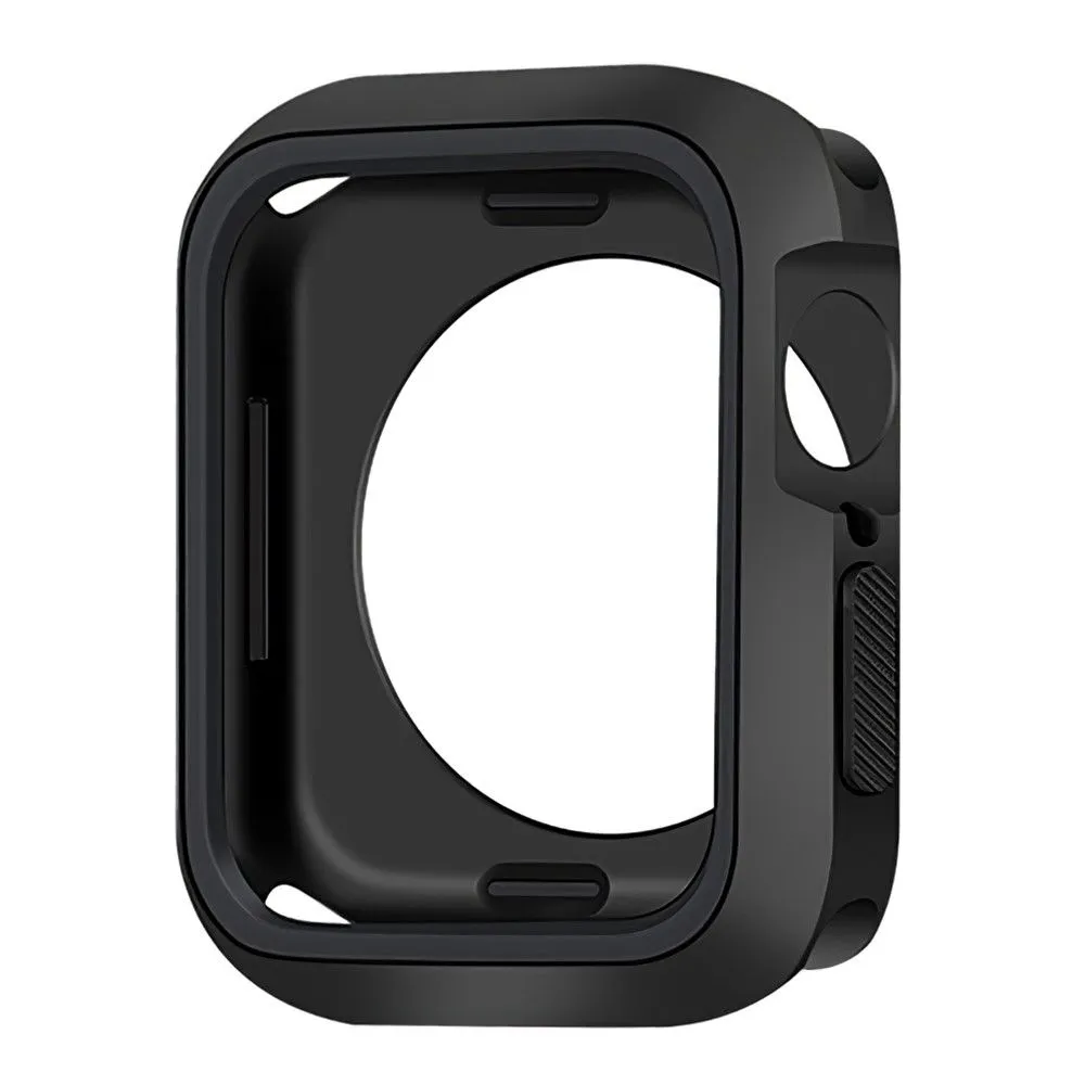 Apple Watch (45mm) dual color silicone cover - Black / Black