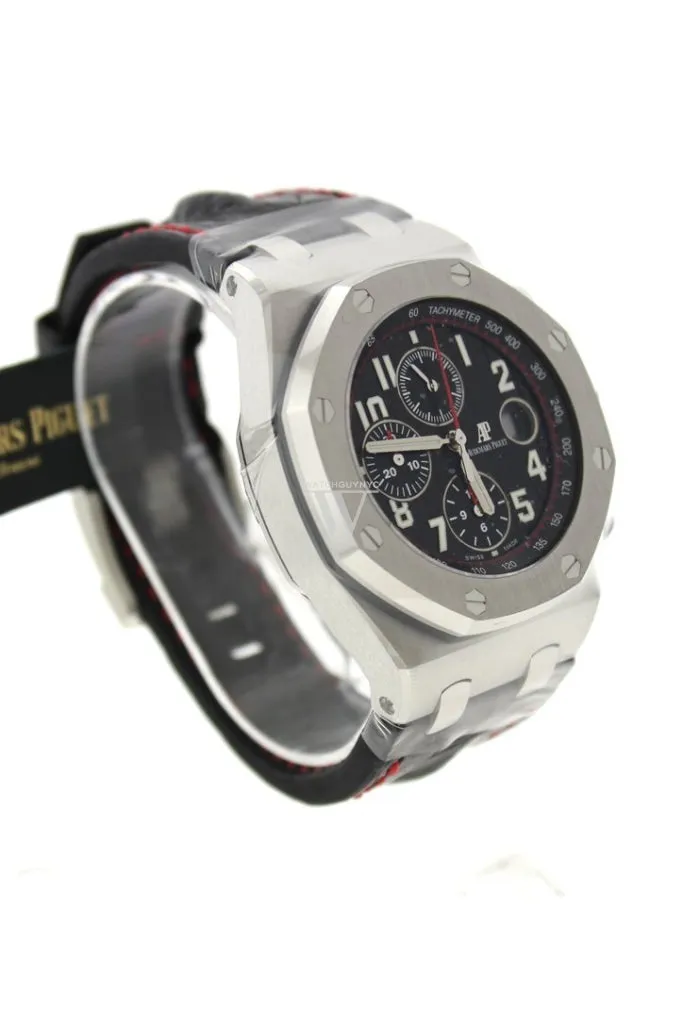 Audemars Piguet Royal Oak Offshore Vampire Black Dial Black Alligator Leather Men's Watch 26470ST.OO.A101CR.01