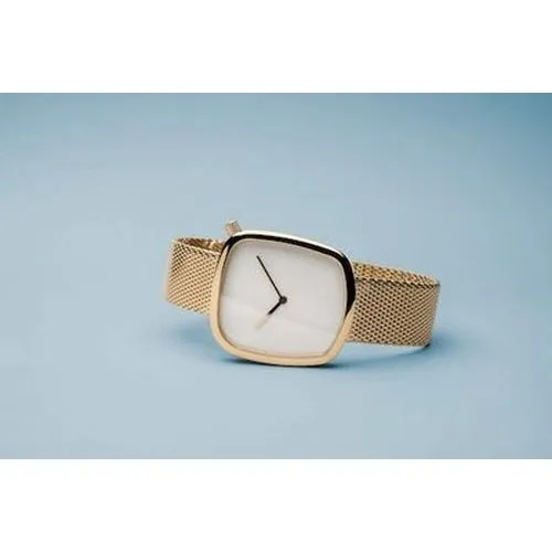 Bering Pebble Polished gold Ladies watch