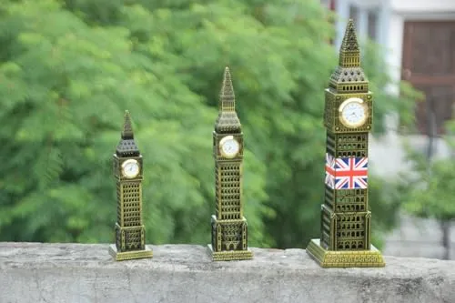 Big Ben Clock Tower of London with Clock Souvenir Collectible Item Ideal for Home Decor, Study Room, Living Room, Study Cabinet, Office Decor, Christmas Gifting. (all size set)