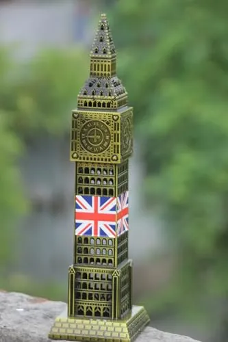 Big Ben Clock Tower of London with Clock Souvenir Collectible Item Ideal for Home Decor, Study Room, Living Room, Study Cabinet, Office Decor, Christmas Gifting. (all size set)