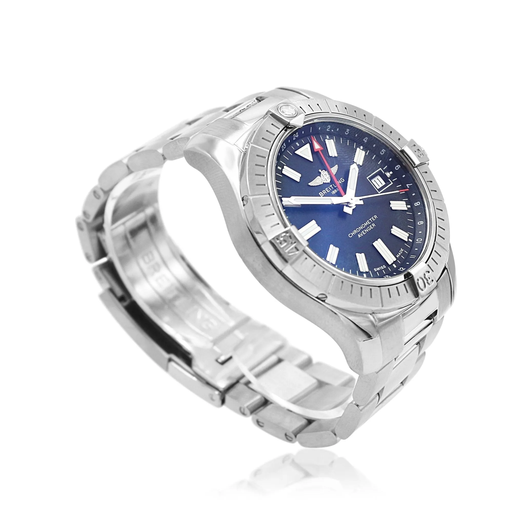 Breitling Avenger Automatic GMT 43mm Steel Watch - Ref: A32397