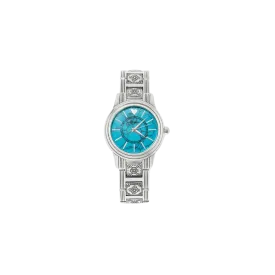 Brighton Women's Santa Fe Silver Turquoise Watch