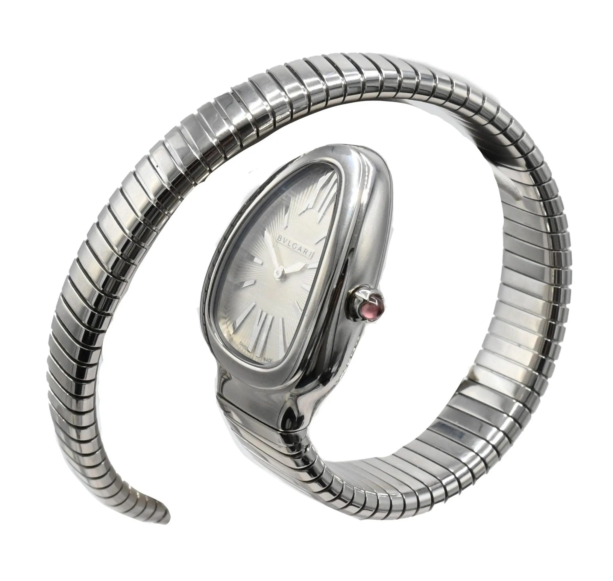 Bvlgari Serpenti Tubogas Single Spiral Steel Watch - Ref 101817