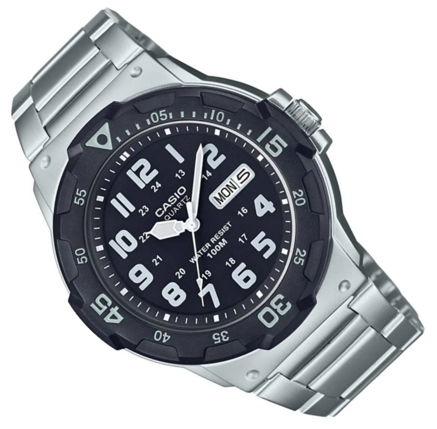 Casio MRW-200HD-1BVDF Silver Stainless Strap Watch for Men