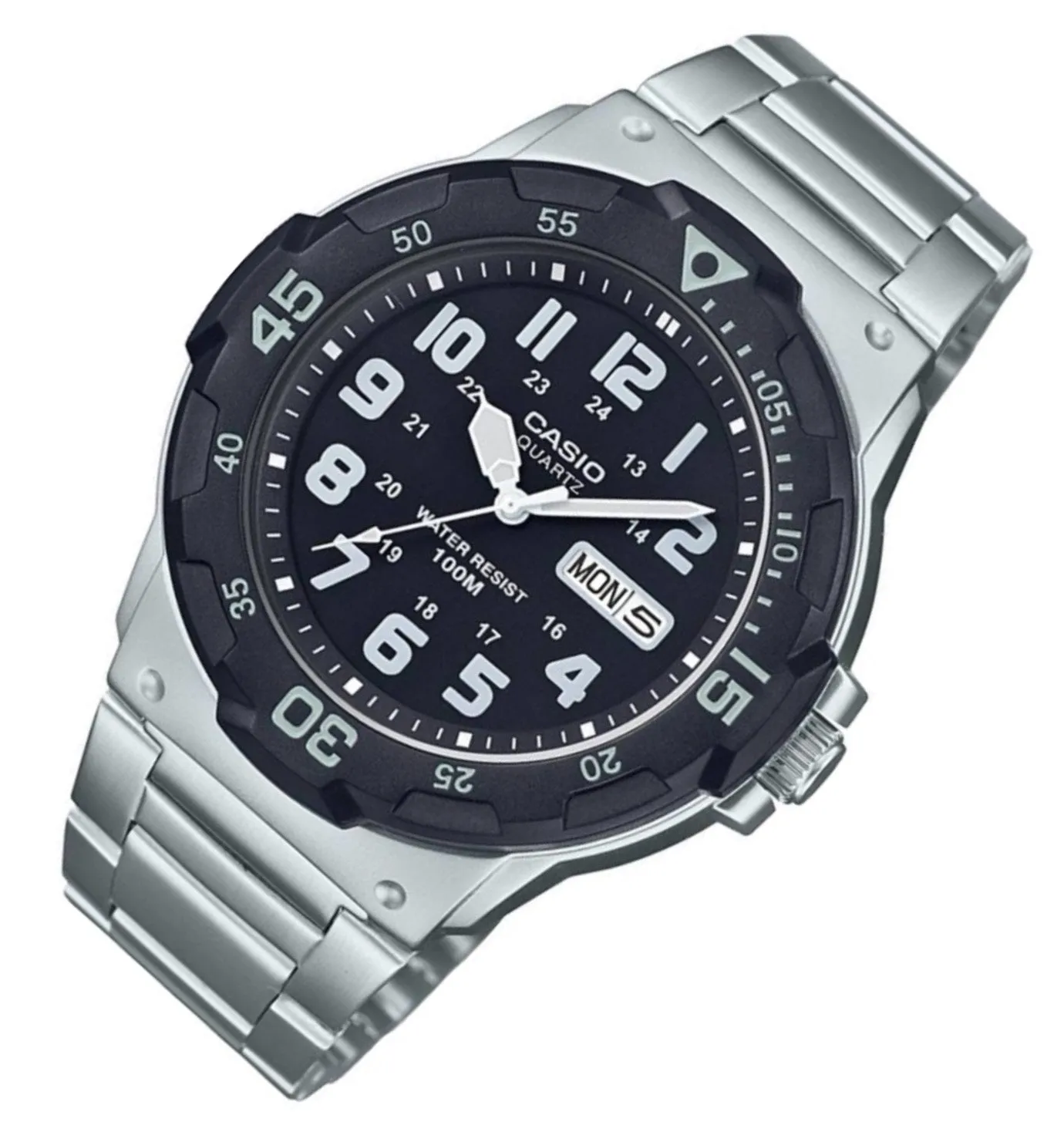 Casio MRW-200HD-1BVDF Silver Stainless Strap Watch for Men