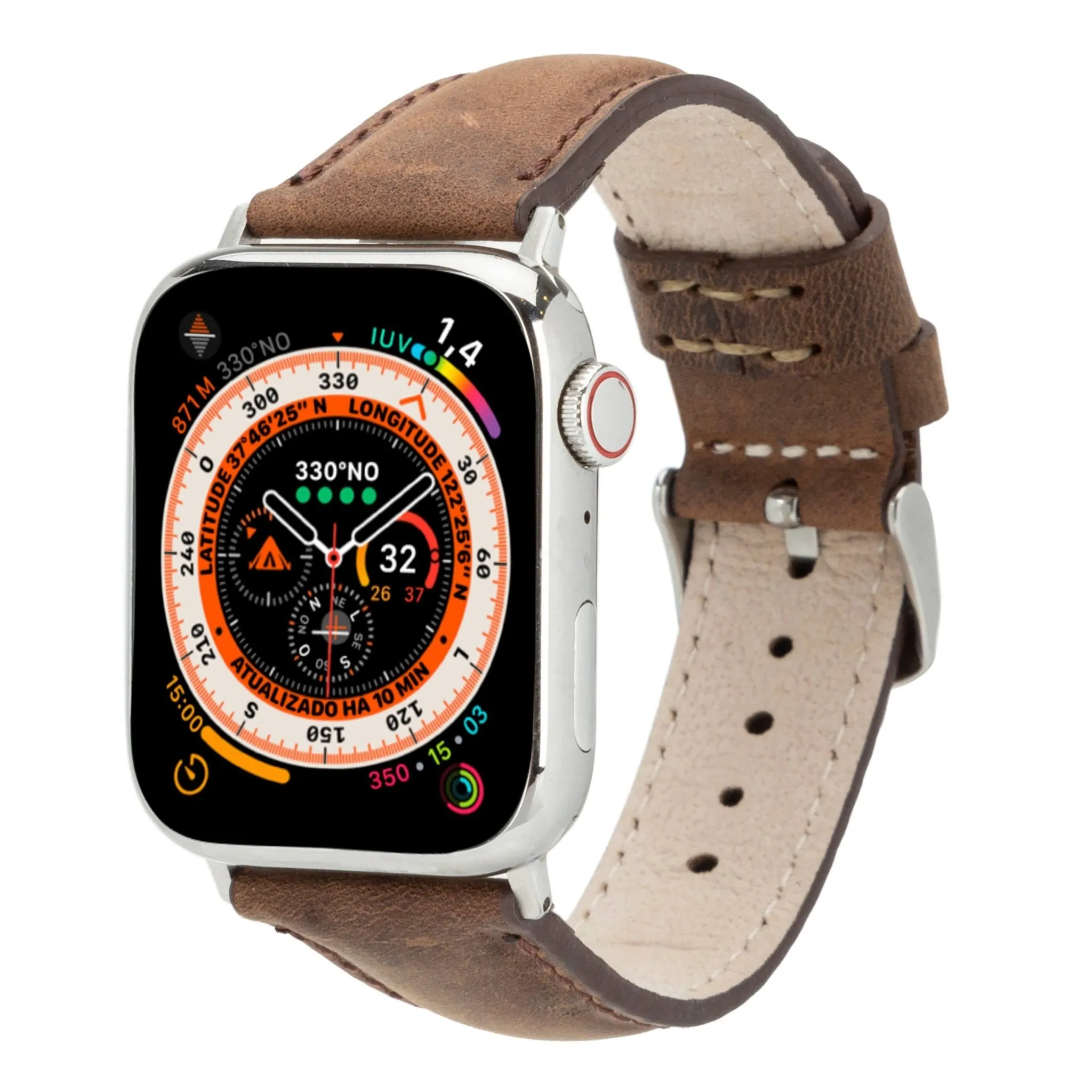 Classic Band for Apple Watch Ultra 49mm, Distressed Coffee