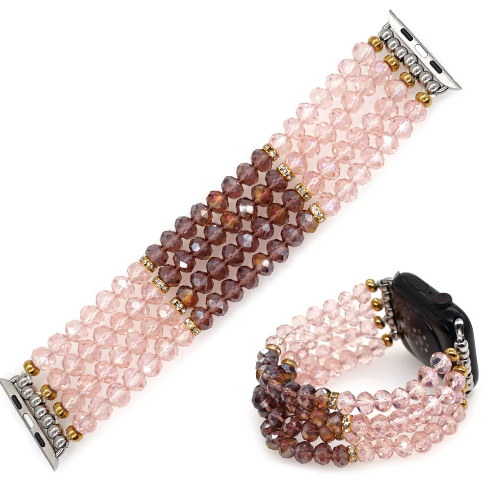 Crystal Bling Heishi Bracelet Band For Apple Watch Multiple Styles/Colors Available