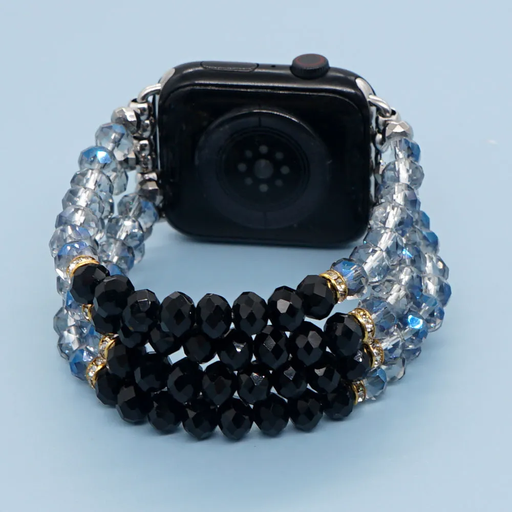 Crystal Bling Heishi Bracelet Band For Apple Watch Multiple Styles/Colors Available