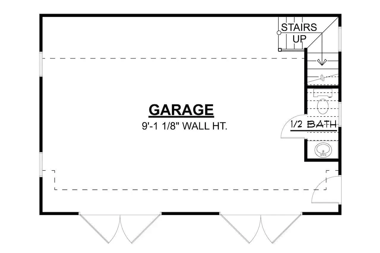 Discover Functional Space: Versatile Garage with Bonus Room