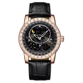 Elegant AquaLux Waterproof Quartz Wristwatch