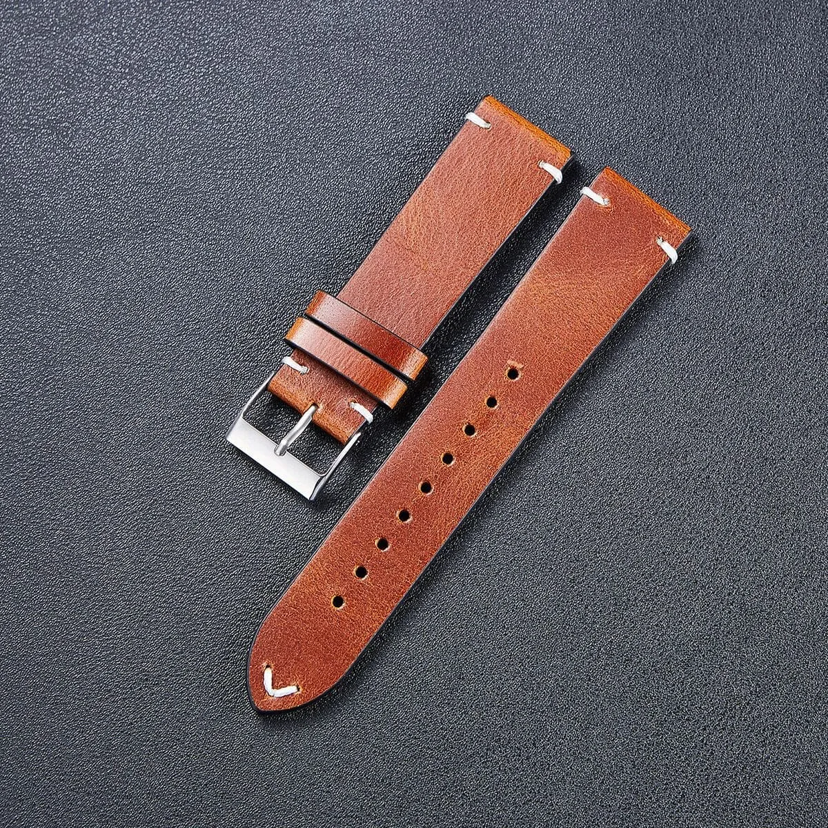 Garmin Descent MK2s Vintage Oiled Leather Watch Straps