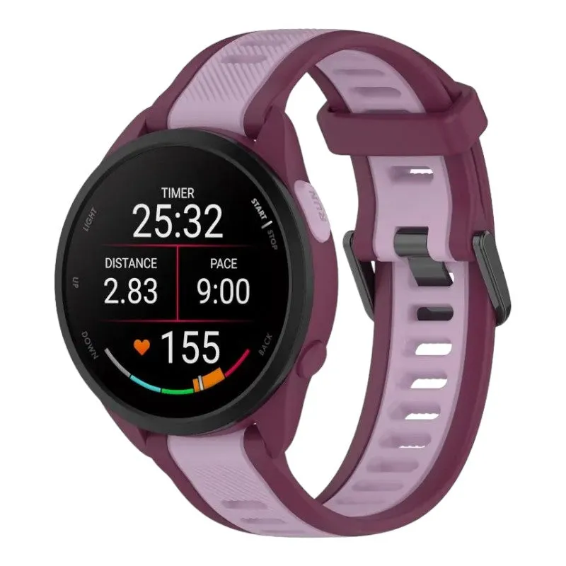 Garmin Forerunner 265 Dual Colour Silicone Watch Straps