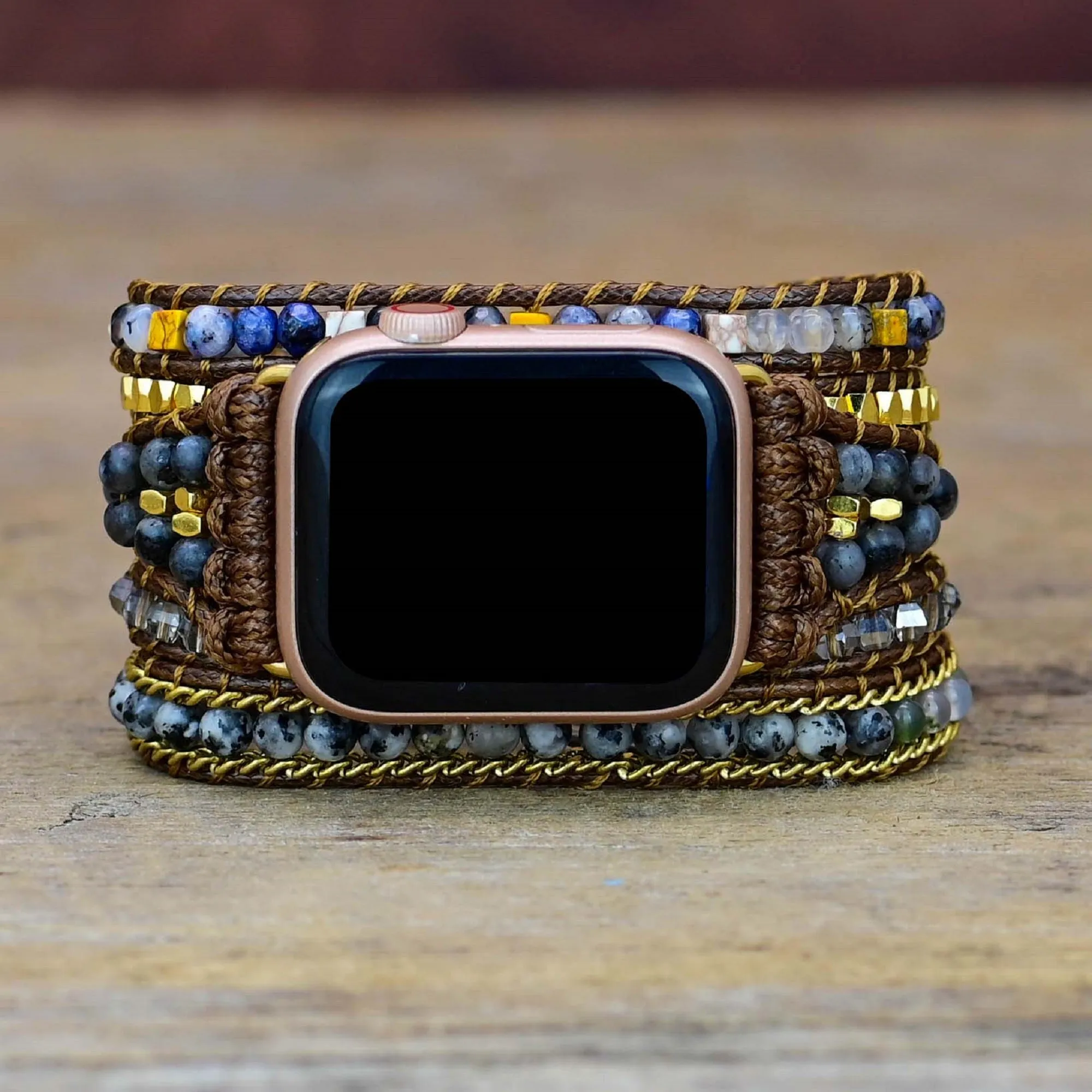 Golden Moonstone Bohemian Wrapsody Bracelet Band For Apple Watch