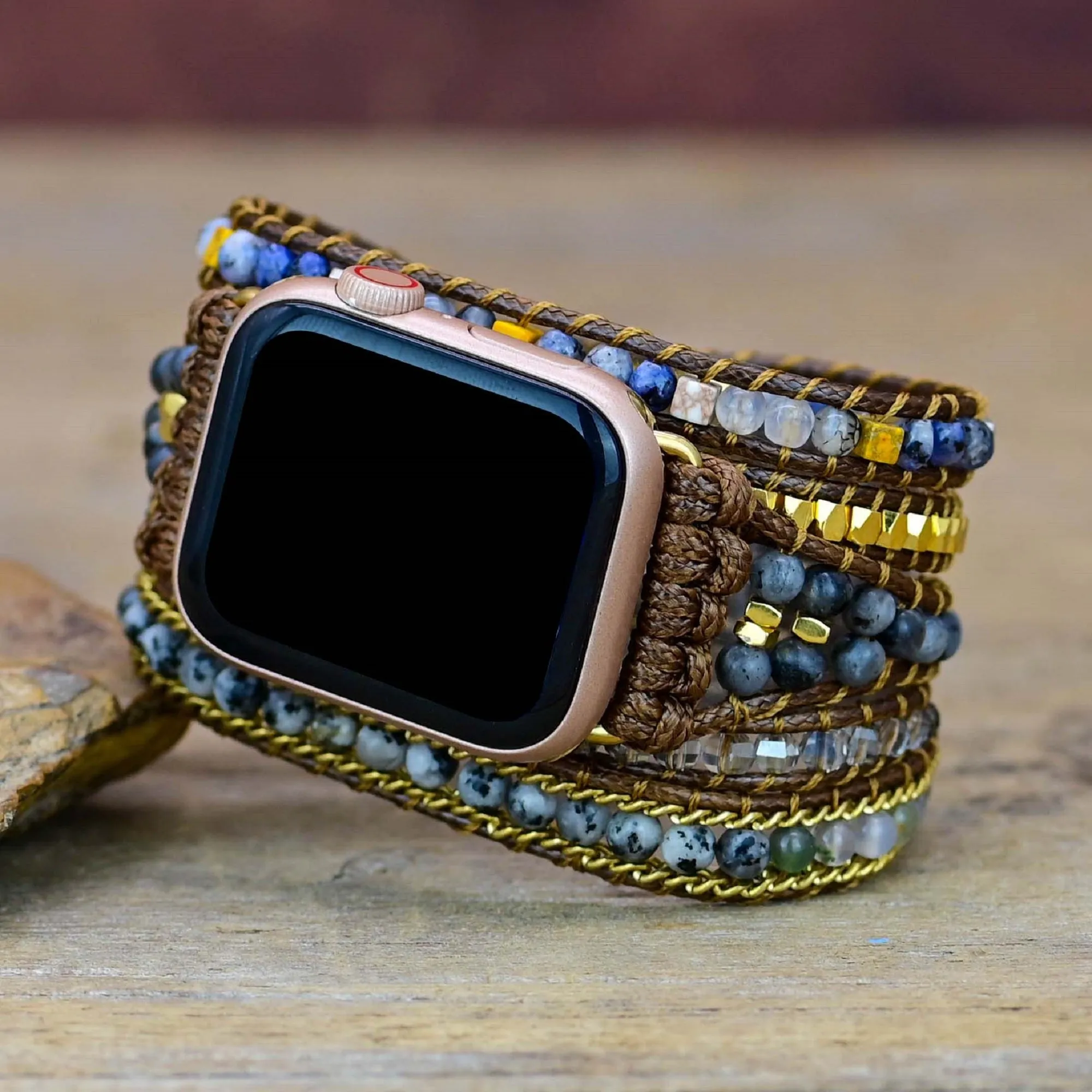 Golden Moonstone Bohemian Wrapsody Bracelet Band For Apple Watch