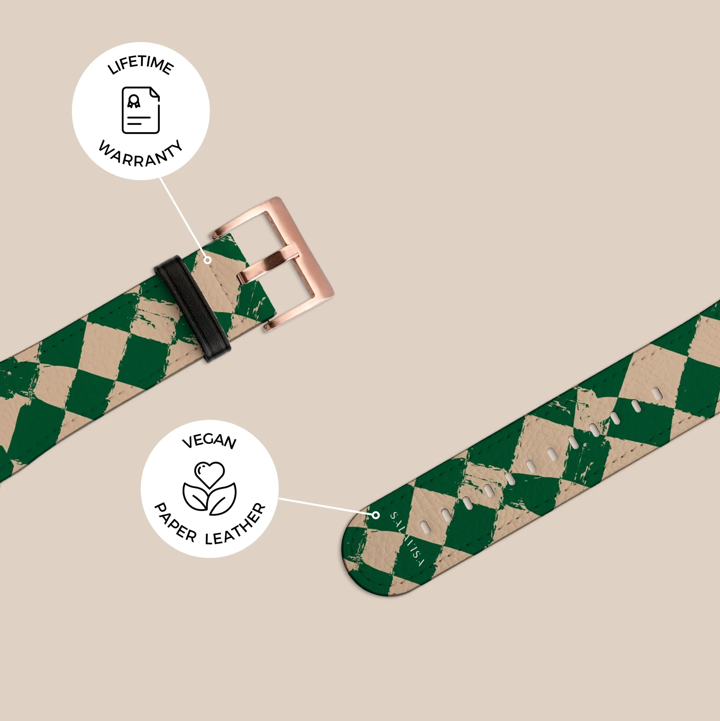 Green Chess Galaxy Watch Band