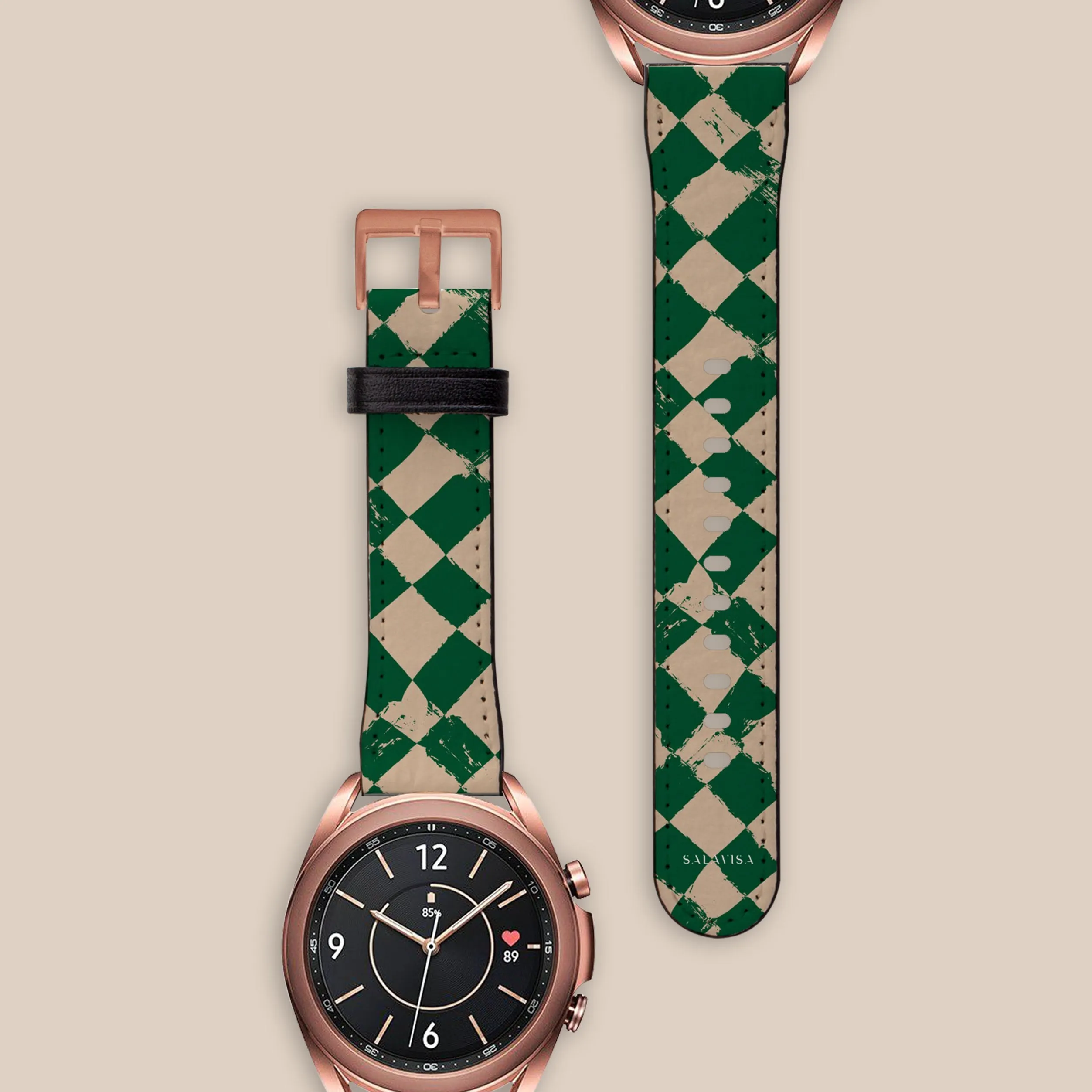 Green Chess Galaxy Watch Band