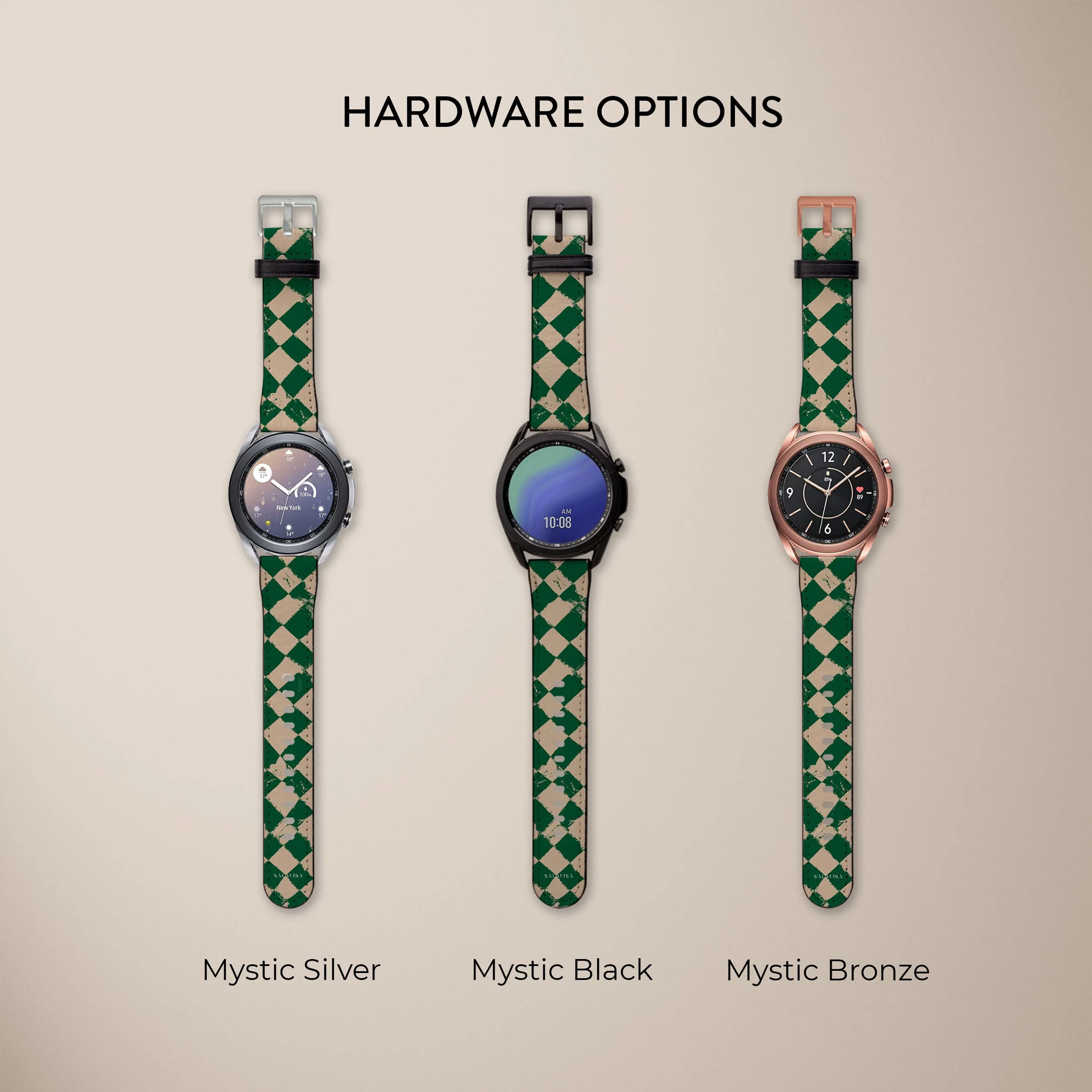 Green Chess Galaxy Watch Band