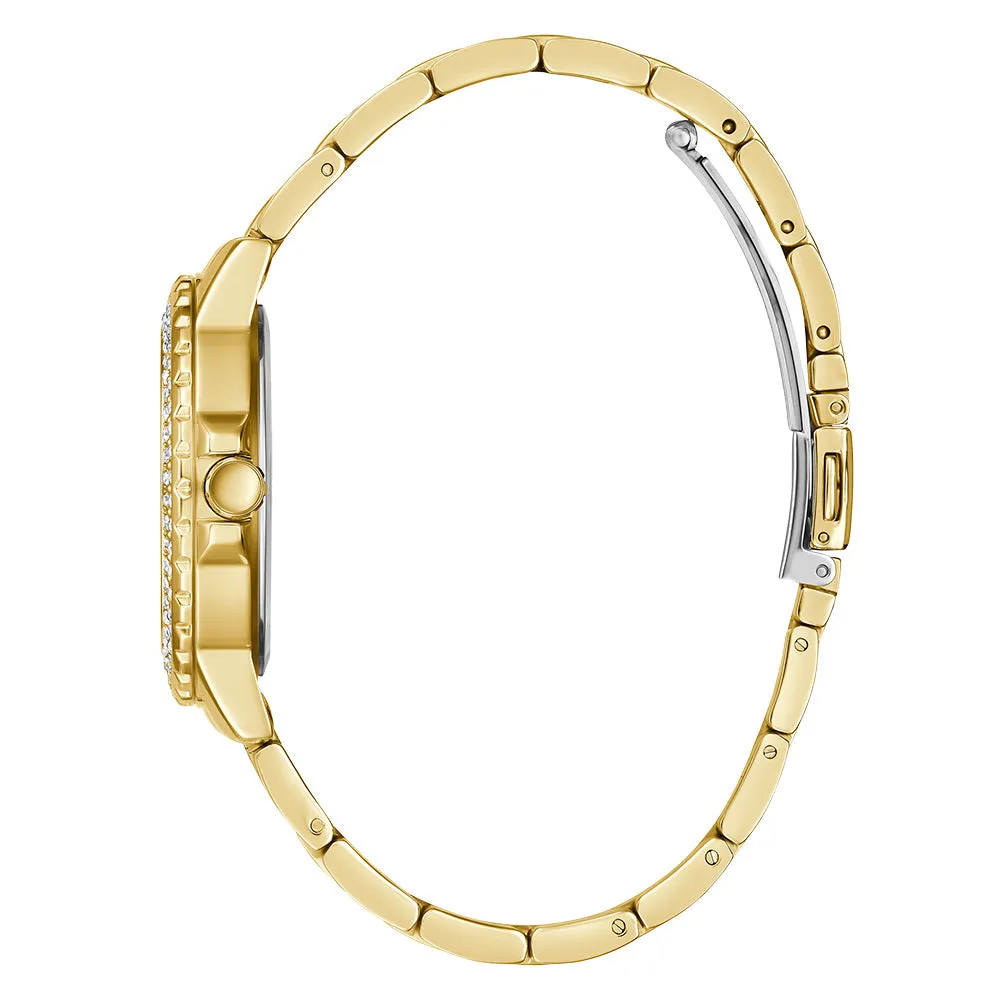 Guess GW0410L2 Crown Jewel Gold Tone Womens 36mm