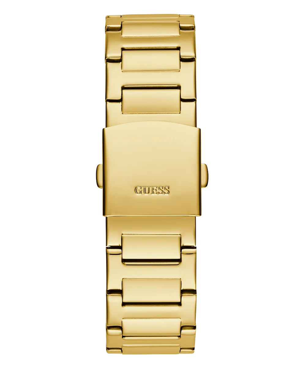 GUESS Mens Gold Tone Multi-function Watch