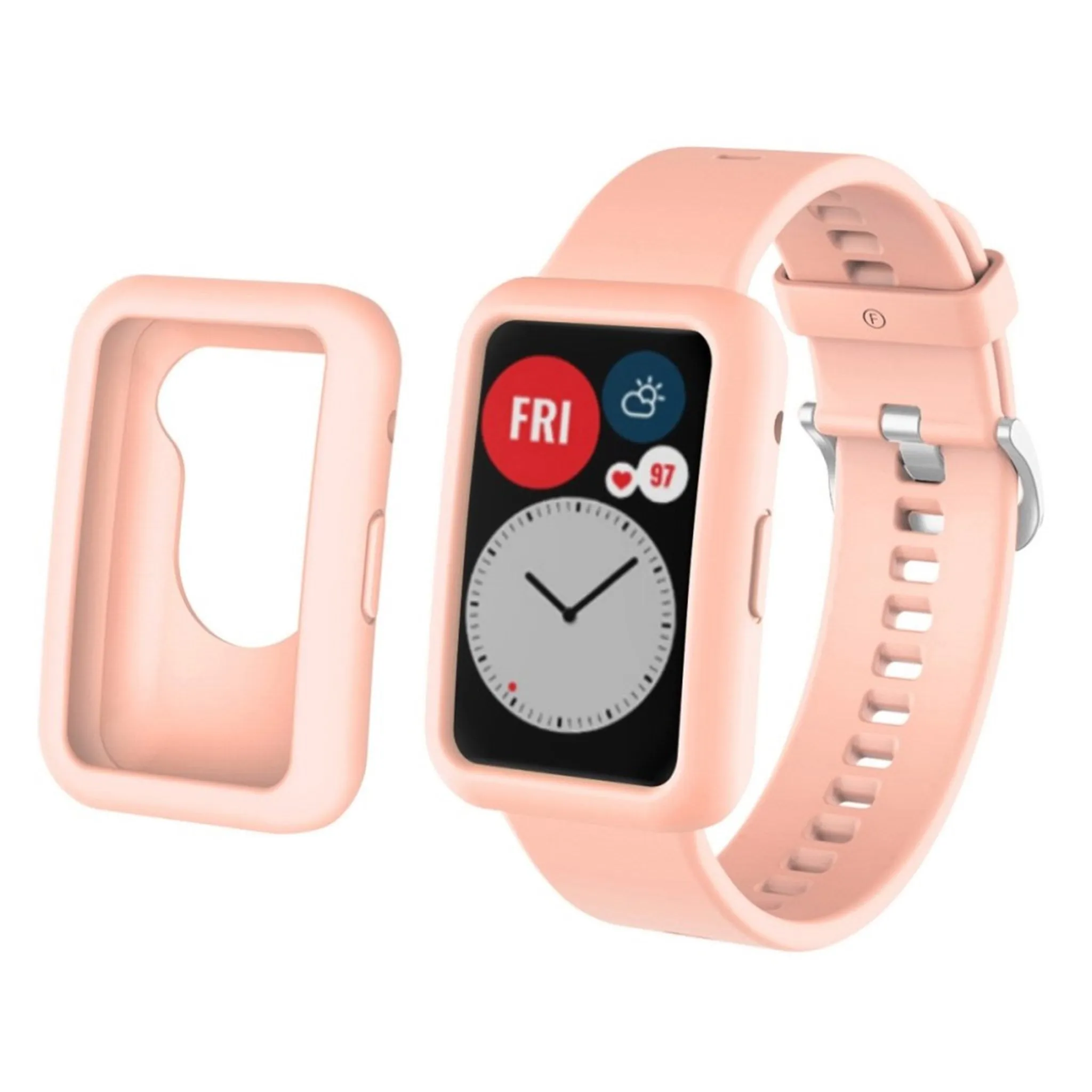 Huawei Watch Fit silicone cover - Pink