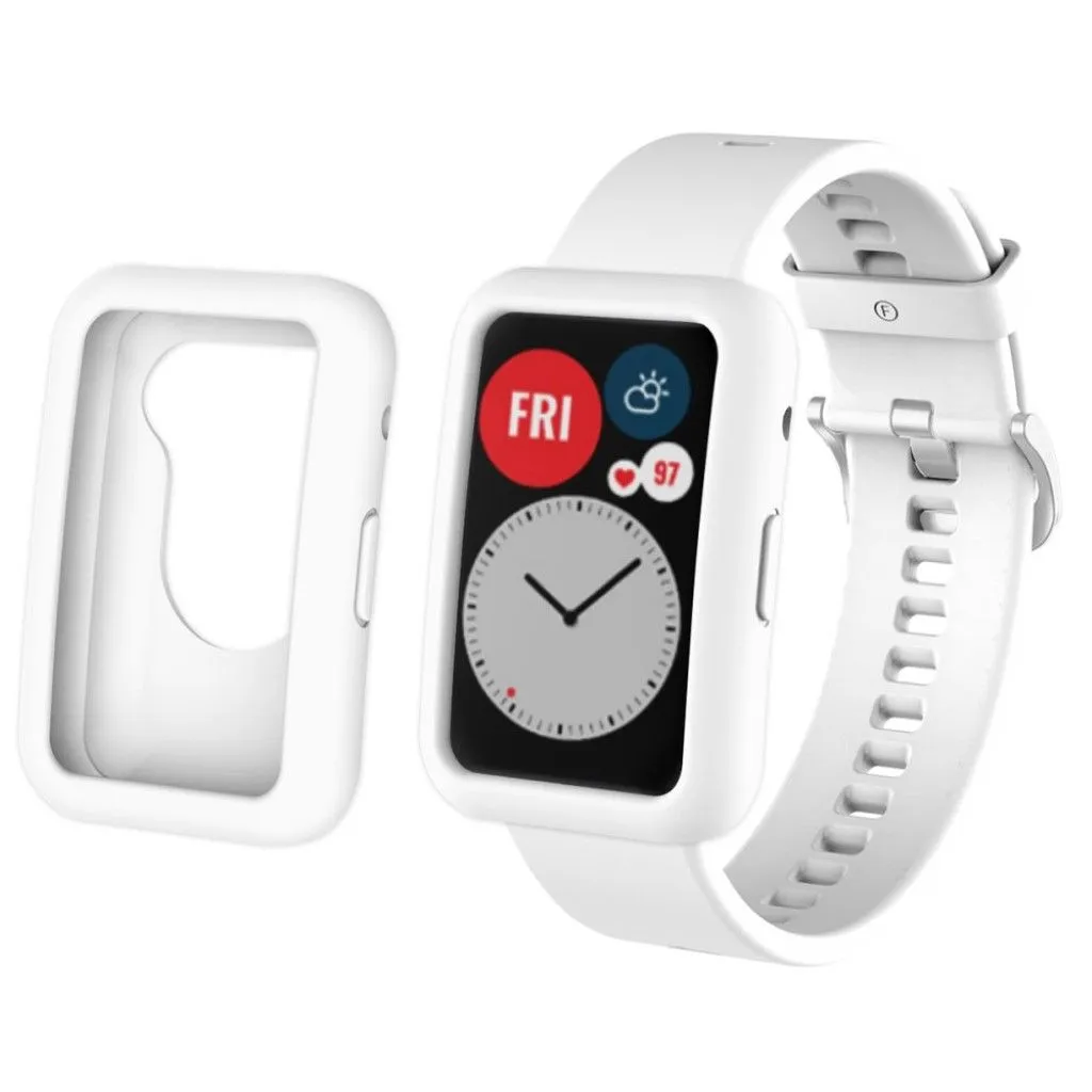 Huawei Watch Fit silicone cover - White