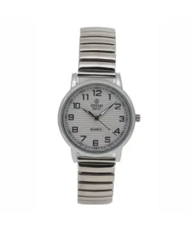 Initial Stripe Face Ladies Flexo Strap Watch