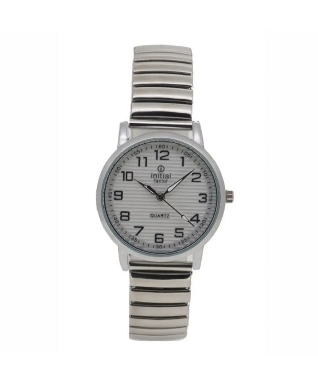 Initial Stripe Face Ladies Flexo Strap Watch