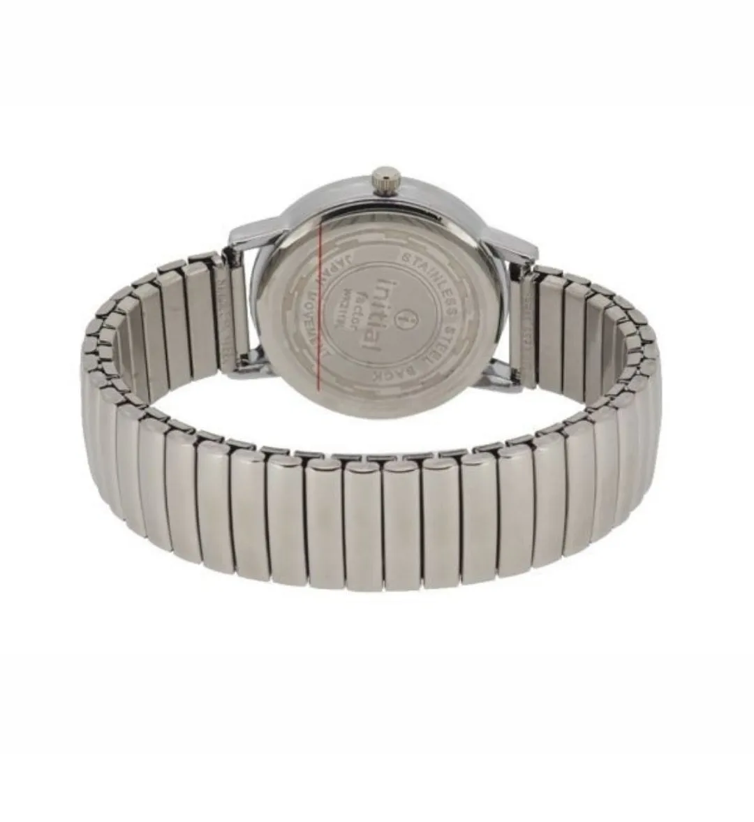 Initial Stripe Face Ladies Flexo Strap Watch