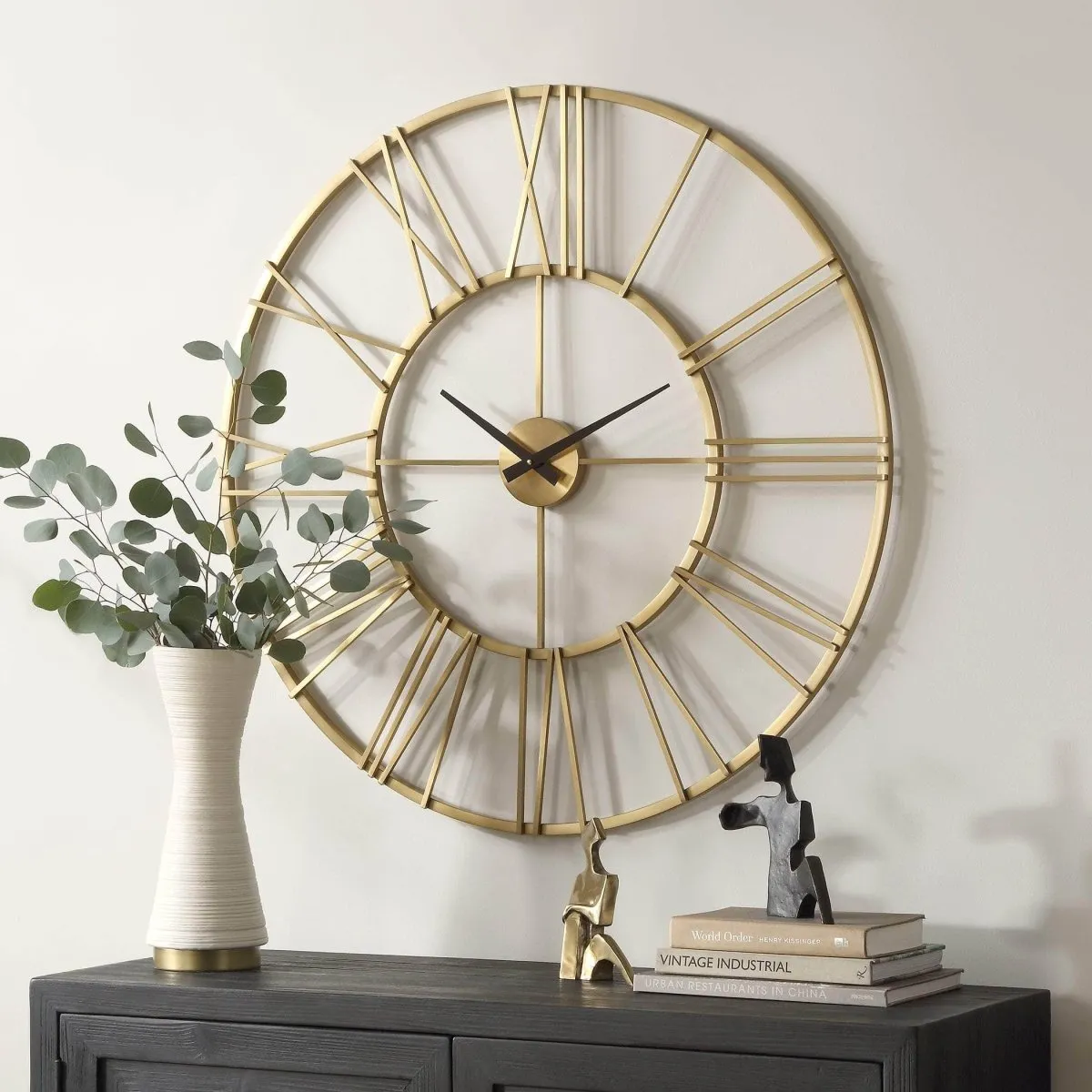 Keyann Brass Wall Clock