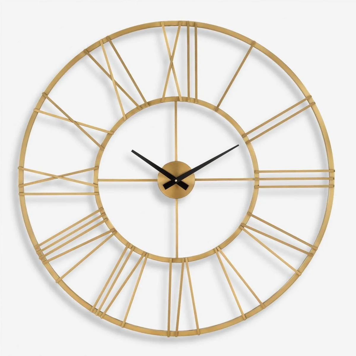 Keyann Brass Wall Clock