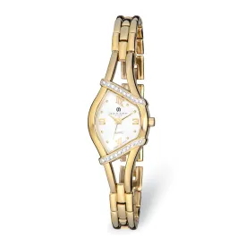 Ladies Charles Hubert IPG-plated Crystal Watch