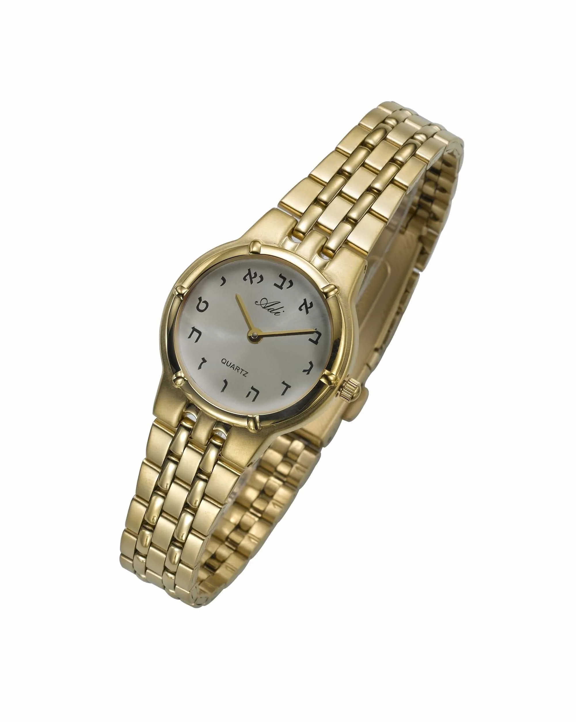 Ladies Jeweled Hebrew Timepiece