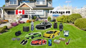 Men Luxury Stylish Signs Package –Cars Signs 16" Tall x 36" Wide   Decors  (Total 10 or 16 pcs) |Yard Sign Outdoor Lawn Decorations