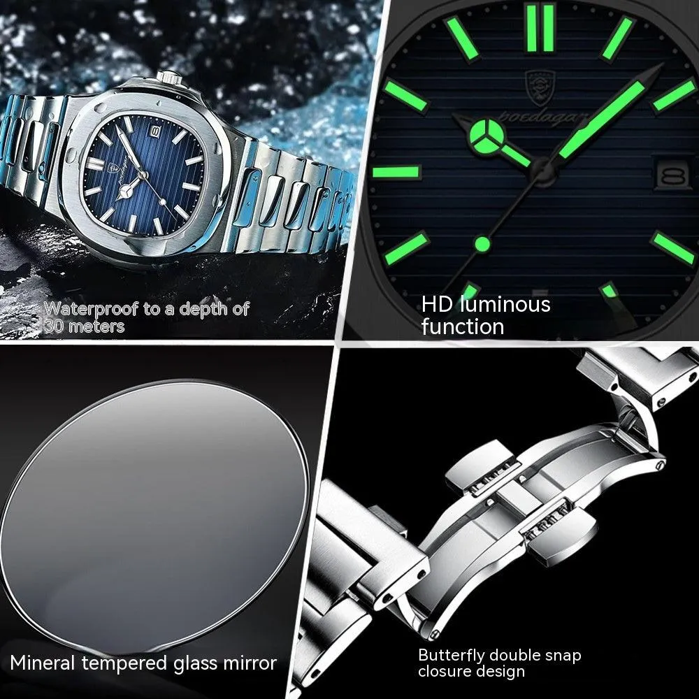 Men's Quartz Waterproof Watch - Stylish Timepiece for Every Adventure