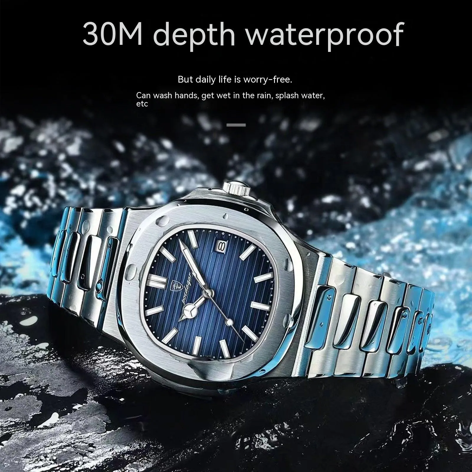 Men's Quartz Waterproof Watch - Stylish Timepiece for Every Adventure