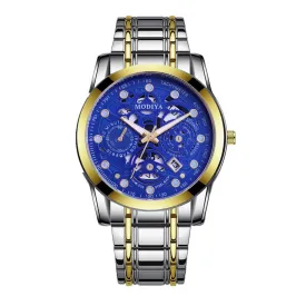 Men's Watch Manufacturer Luminous Quartz Watch Wholesale Hollow out See-through Calendar Alloy Watch Men