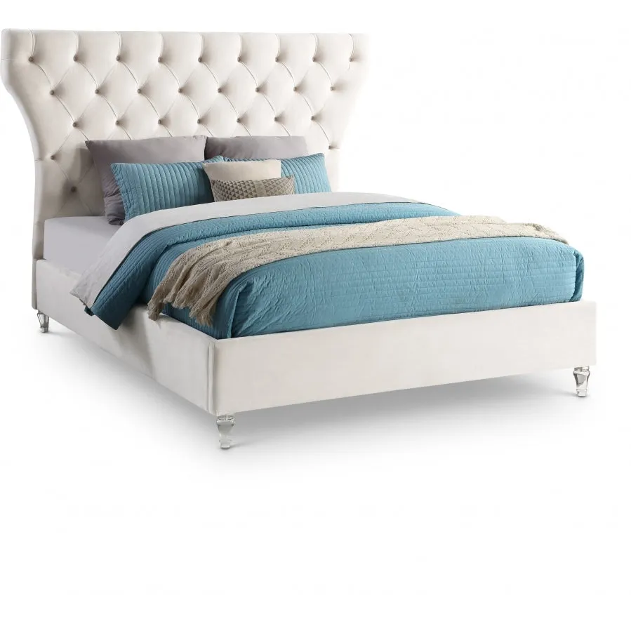 Meridian Furniture Kira Velvet Bed