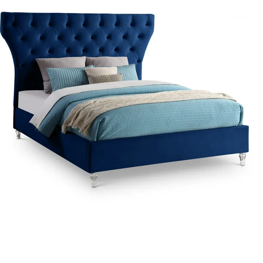 Meridian Furniture Kira Velvet Bed