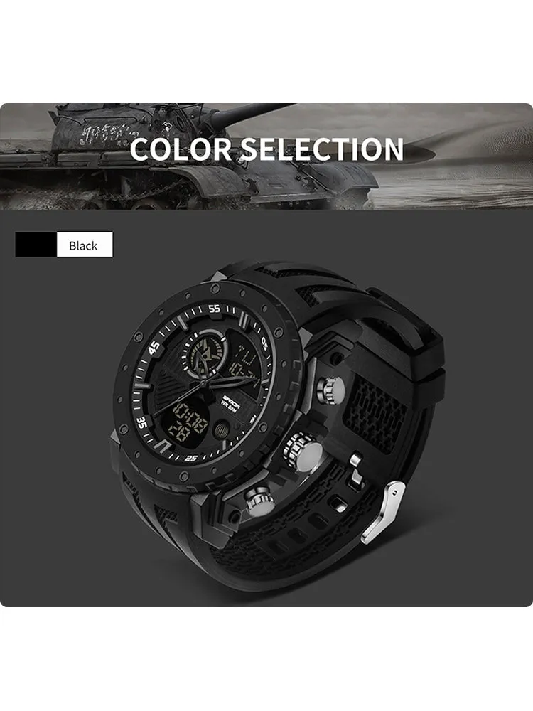 Multi-Functional Dual Display Luminous Smart Watch Waterproof Outdoor Sports Watch